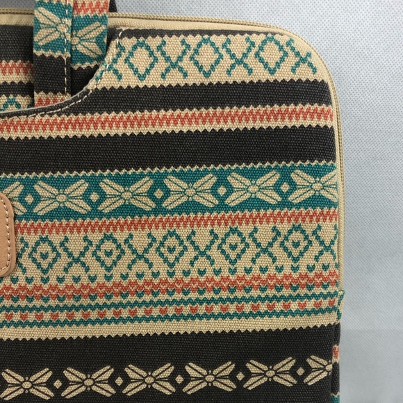 Dachee Bohemian Canvas 15” Laptop Bag Sleeve - Picture 3 of 7